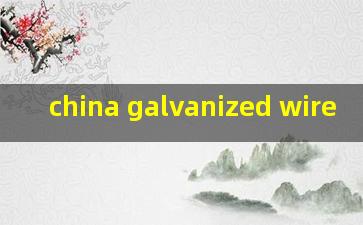  china galvanized wire